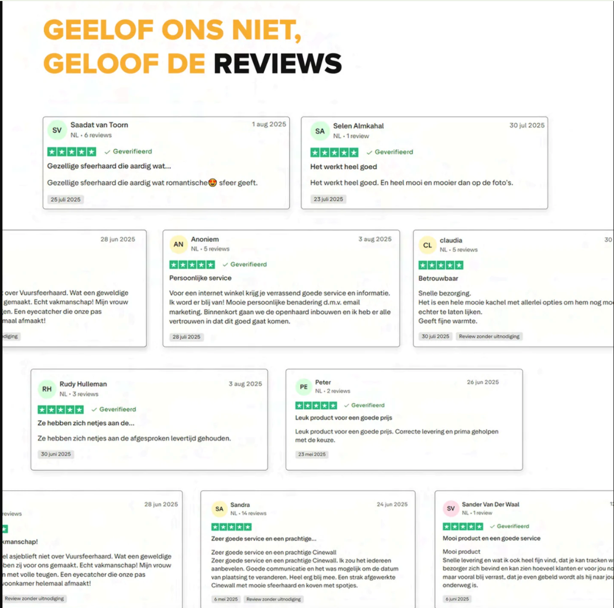 Sfeerhaard Monaco XXL - 183cm